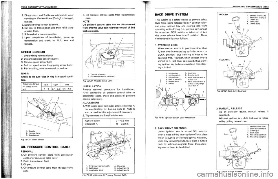 SUZUKI SWIFT 1989  Service Manual 