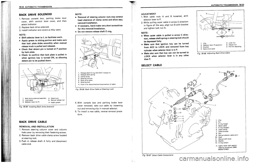 SUZUKI SWIFT 1989  Service Manual 