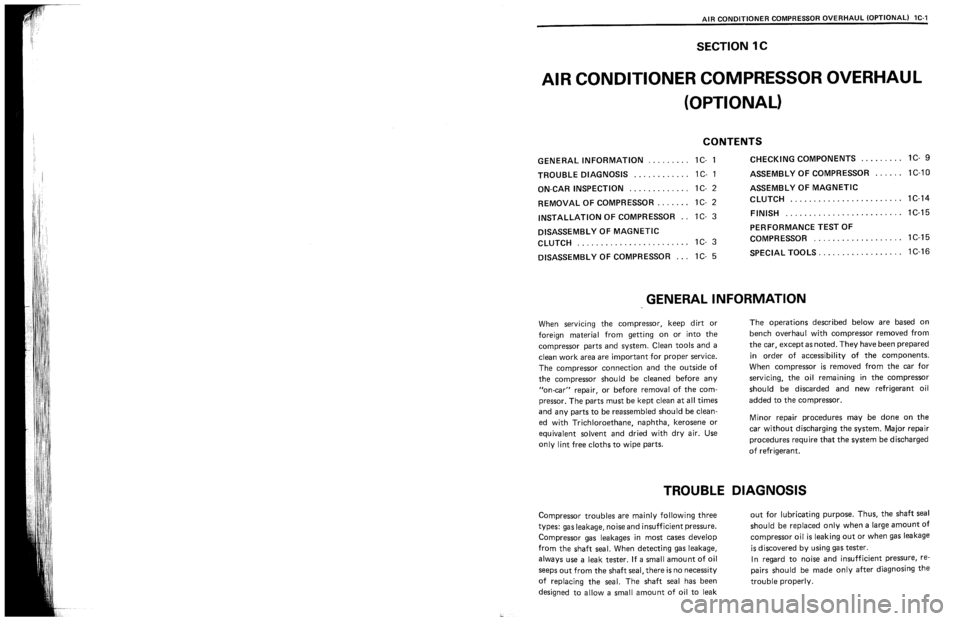 SUZUKI SWIFT 1989  Service Manual 