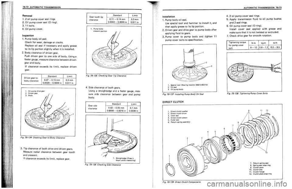 SUZUKI SWIFT 1989  Service Manual 