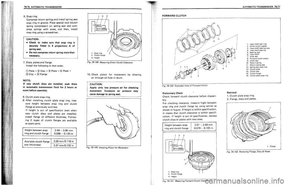 SUZUKI SWIFT 1989  Service Manual 