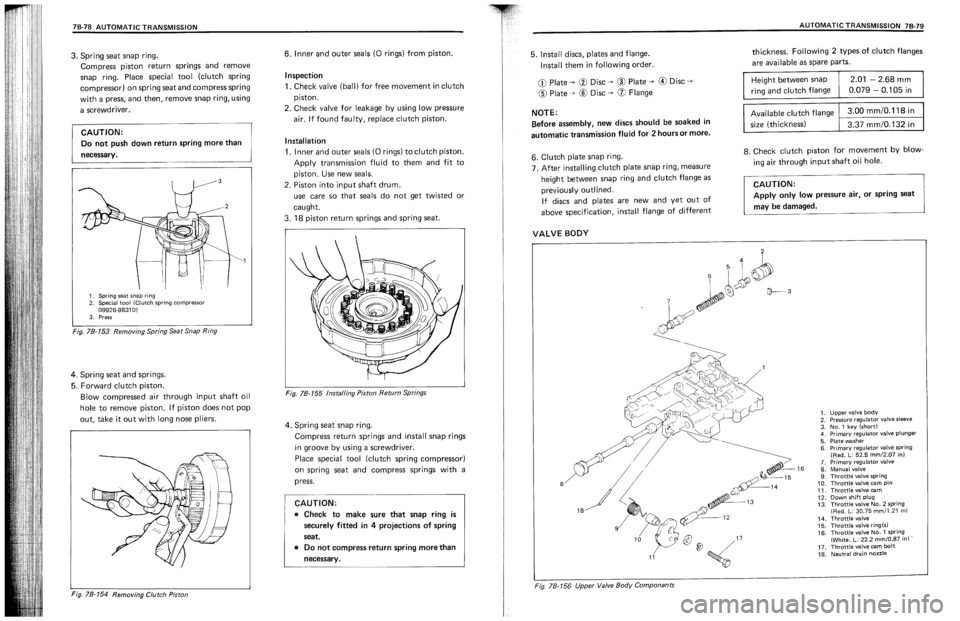 SUZUKI SWIFT 1989  Service Manual 