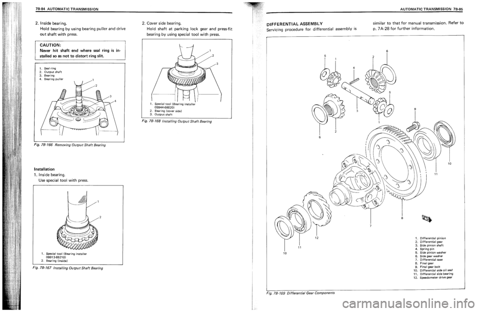 SUZUKI SWIFT 1989  Service Manual 