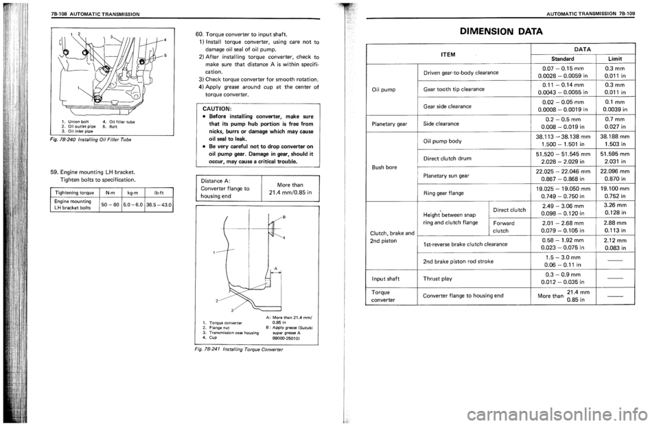SUZUKI SWIFT 1989  Service Manual 