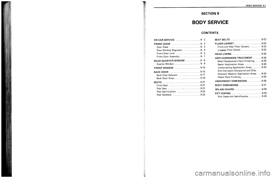 SUZUKI SWIFT 1989  Service Manual 