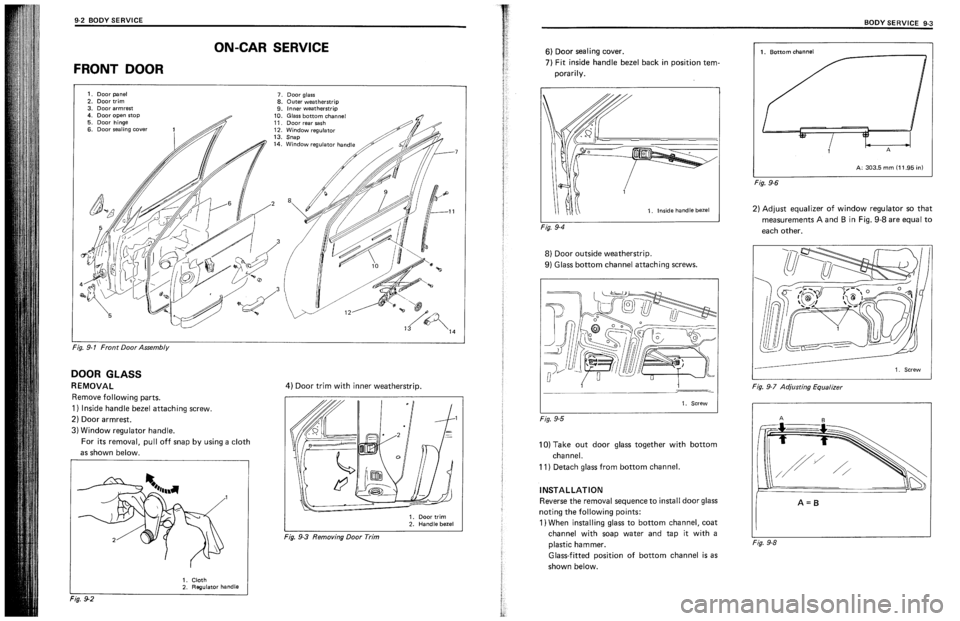 SUZUKI SWIFT 1989  Service Manual 