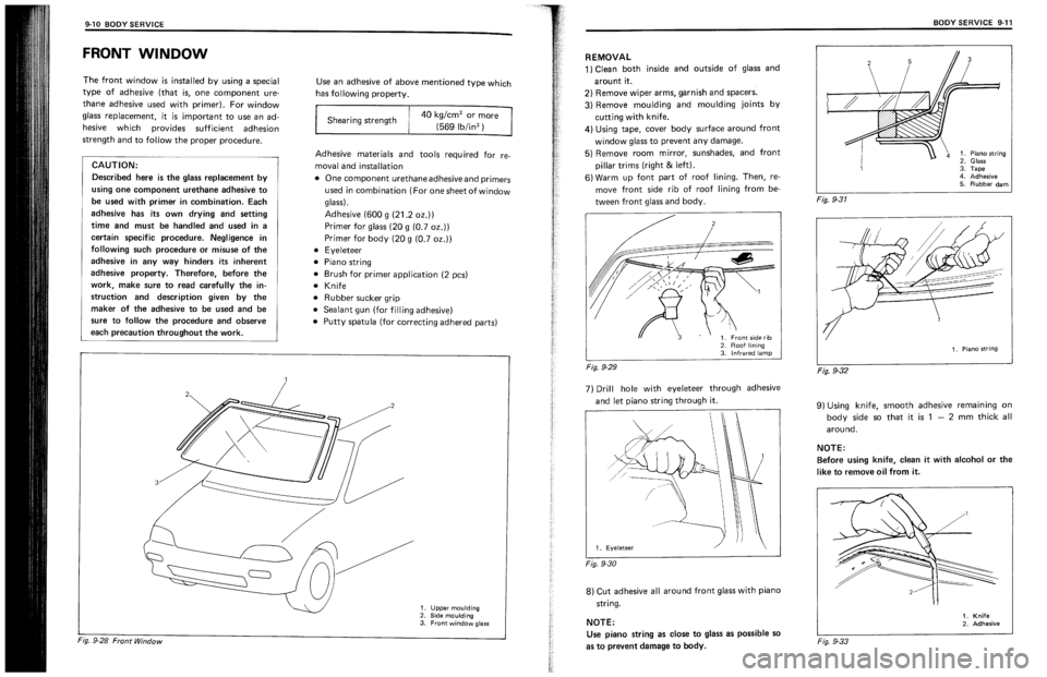 SUZUKI SWIFT 1989  Service Manual 