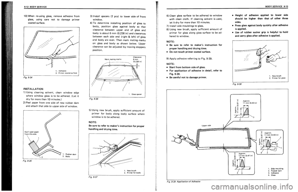 SUZUKI SWIFT 1989  Service Manual 