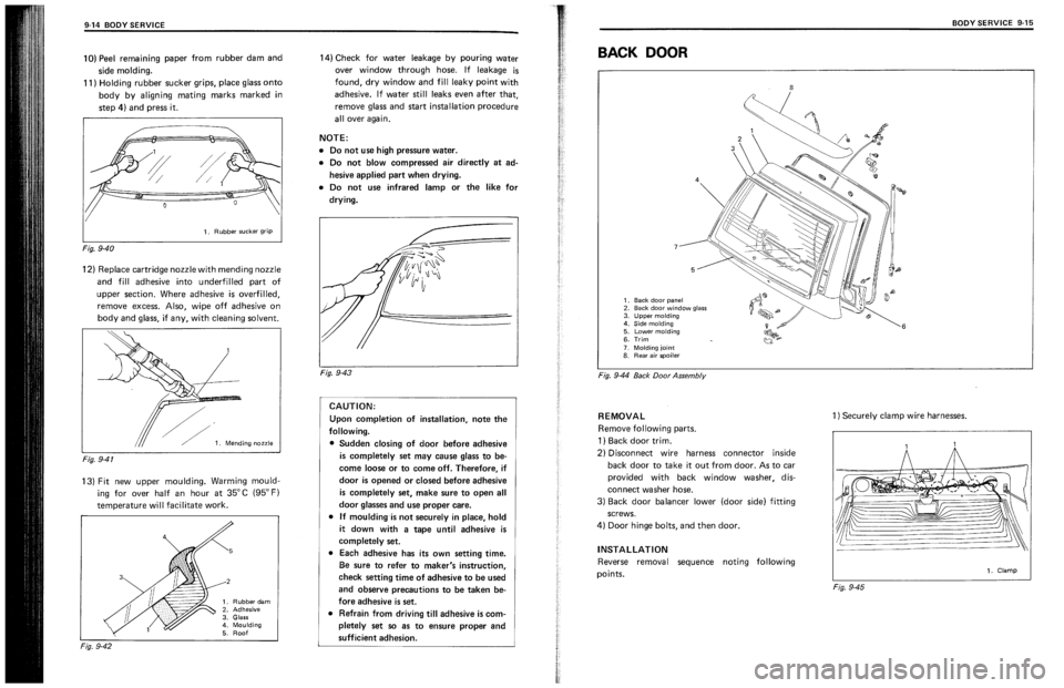 SUZUKI SWIFT 1989  Service Manual 