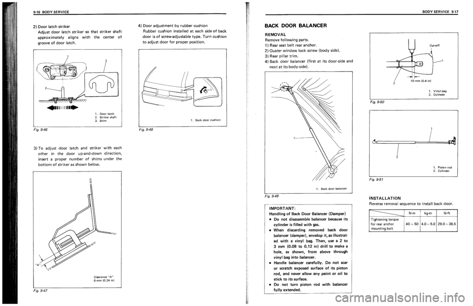 SUZUKI SWIFT 1989  Service Manual 