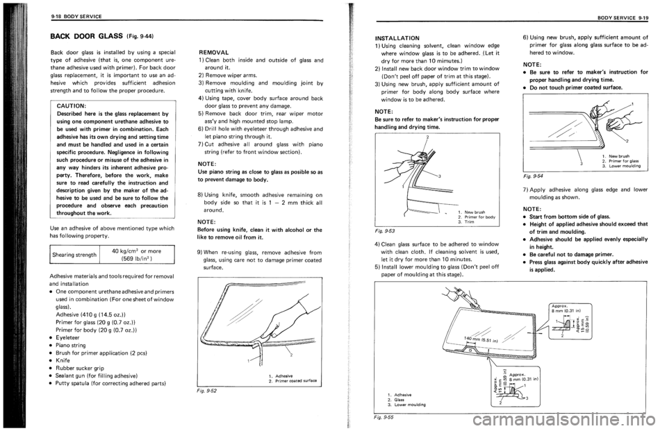 SUZUKI SWIFT 1989  Service Manual 