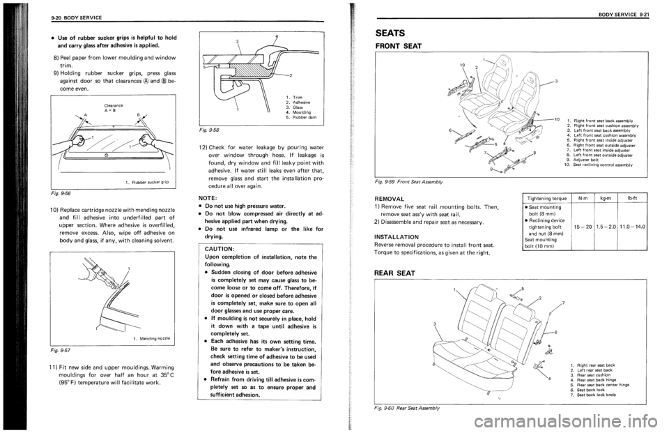 SUZUKI SWIFT 1989  Service Manual 
