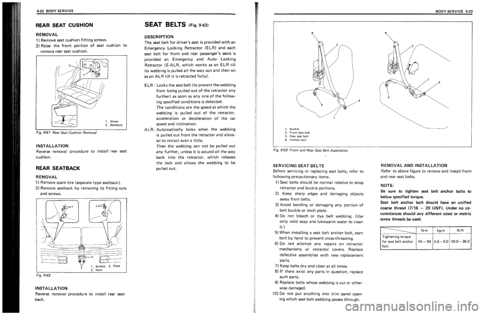 SUZUKI SWIFT 1989  Service Manual 