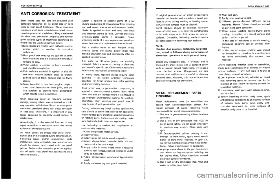 SUZUKI SWIFT 1989  Service Manual 