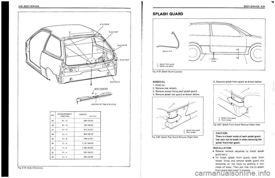 SUZUKI SWIFT 1989  Service Manual 