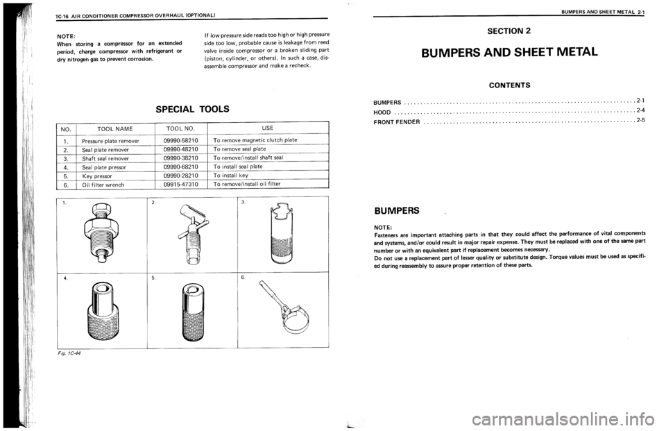 SUZUKI SWIFT 1989  Service Manual 