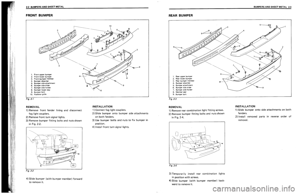 SUZUKI SWIFT 1989  Service Manual 