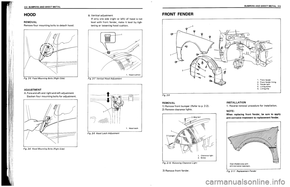 SUZUKI SWIFT 1989  Service Manual 