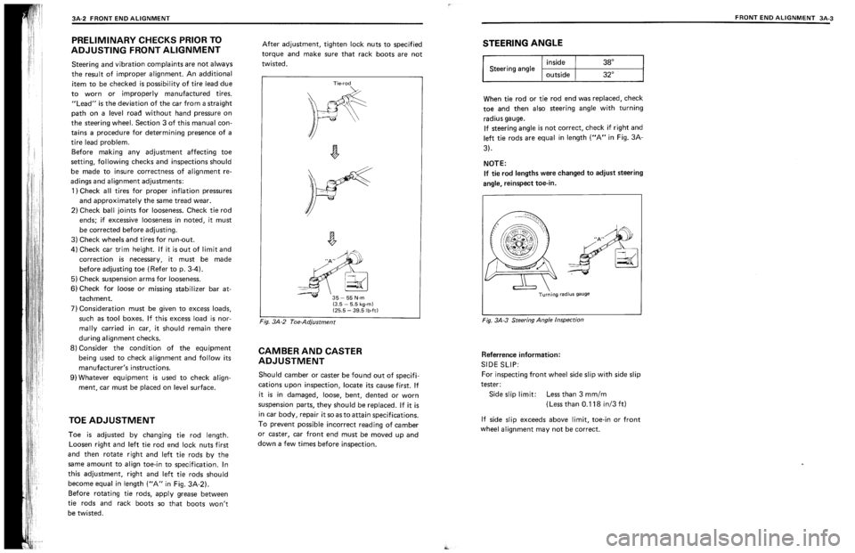 SUZUKI SWIFT 1989  Service Manual 