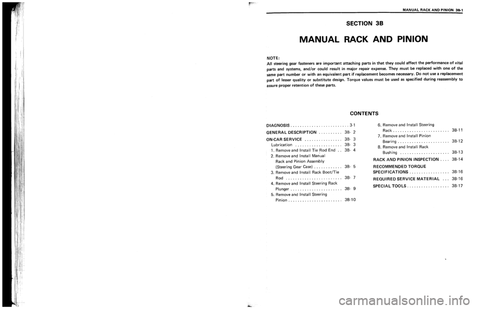 SUZUKI SWIFT 1989  Service Manual 