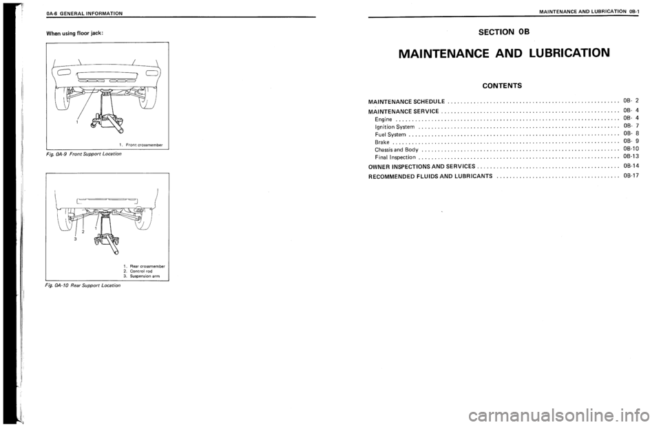 SUZUKI SWIFT 1989  Service Manual 
