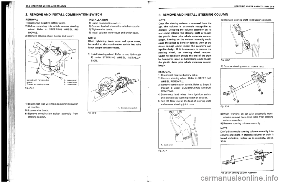 SUZUKI SWIFT 1989  Service Manual 