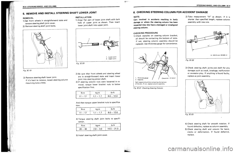 SUZUKI SWIFT 1989  Service Manual 