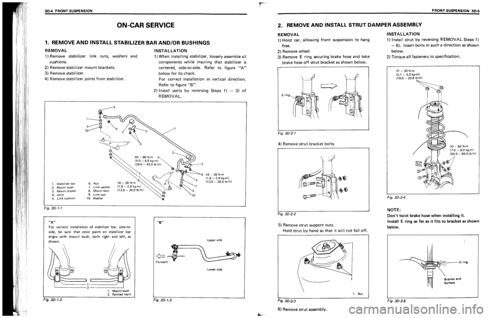 SUZUKI SWIFT 1989  Service Manual 