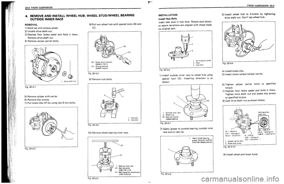 SUZUKI SWIFT 1989  Service Manual 