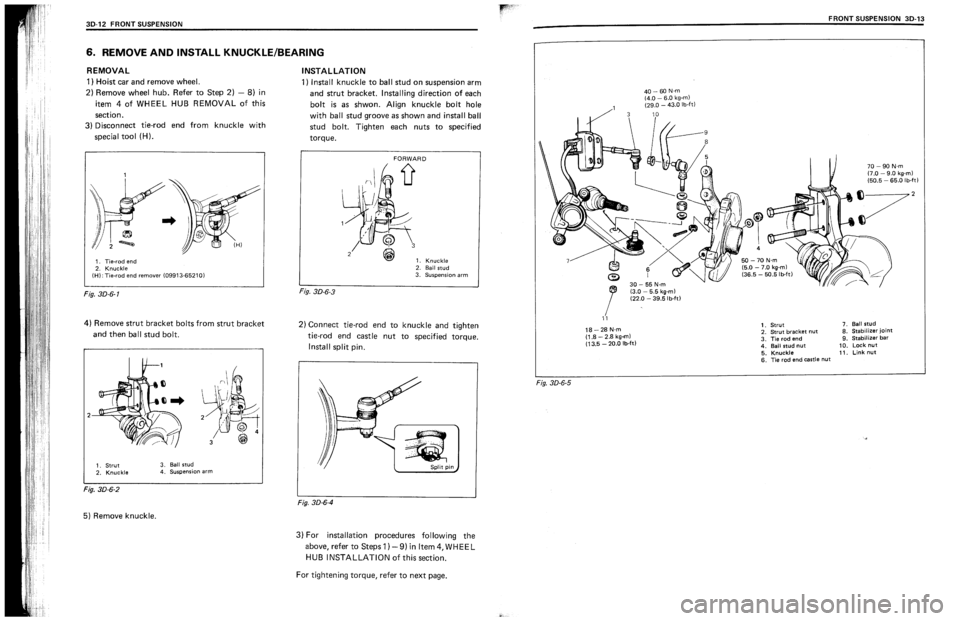SUZUKI SWIFT 1989  Service Manual 