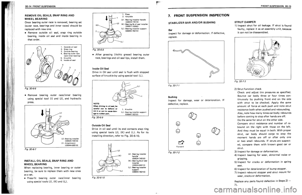 SUZUKI SWIFT 1989  Service Manual 