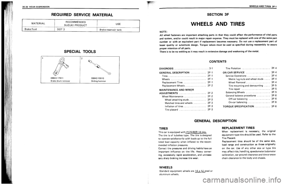 SUZUKI SWIFT 1989  Service Manual 
