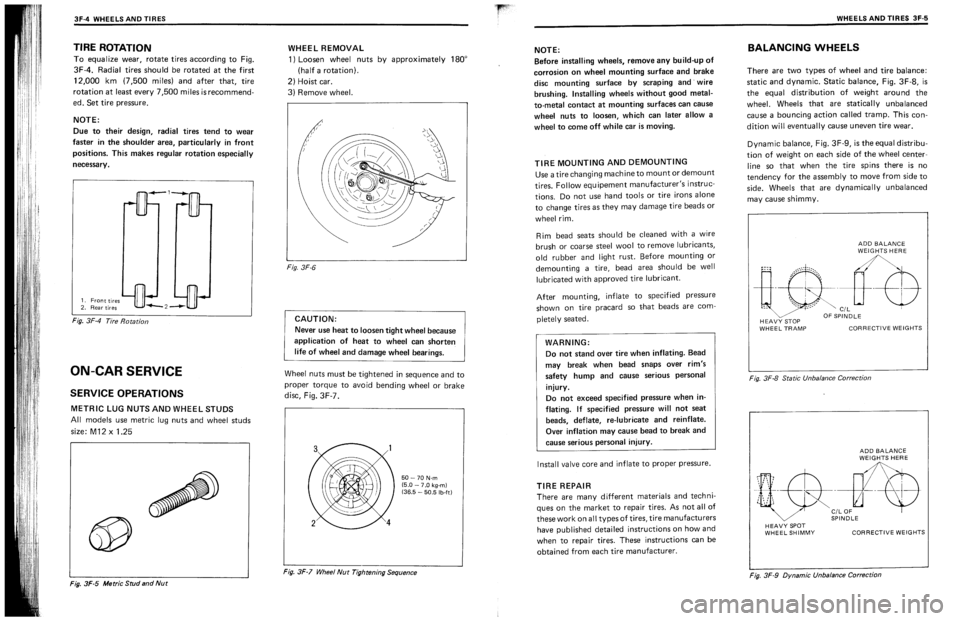 SUZUKI SWIFT 1989  Service Manual 