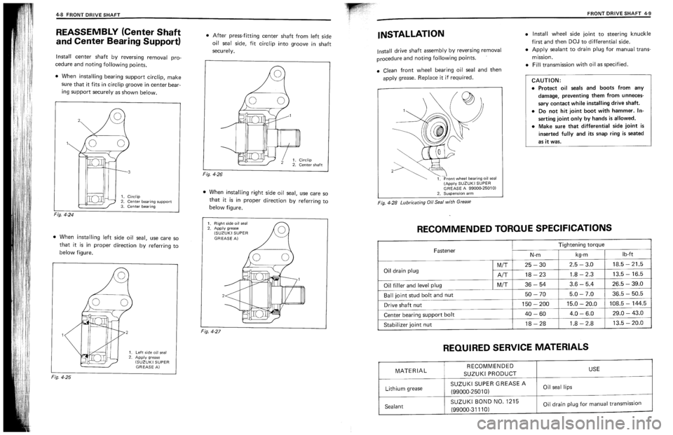 SUZUKI SWIFT 1989  Service Manual 