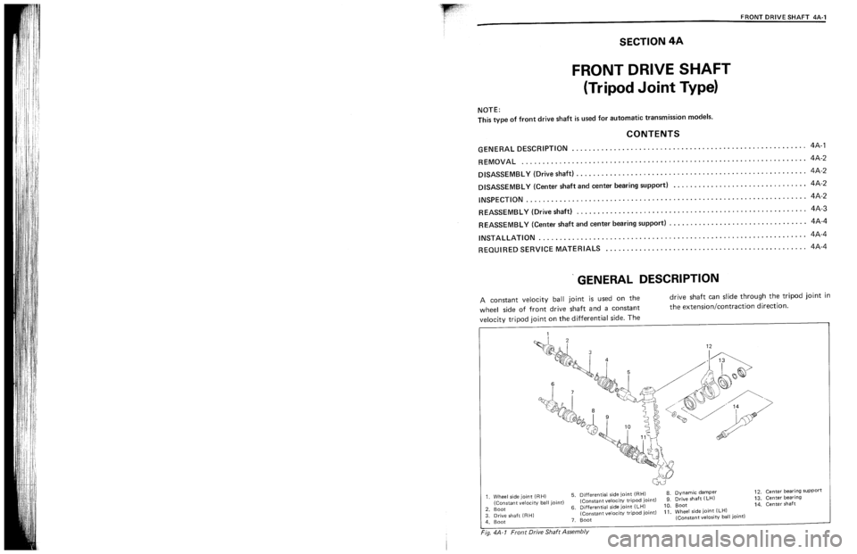 SUZUKI SWIFT 1989  Service Manual 