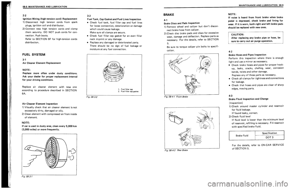 SUZUKI SWIFT 1989  Service Manual 