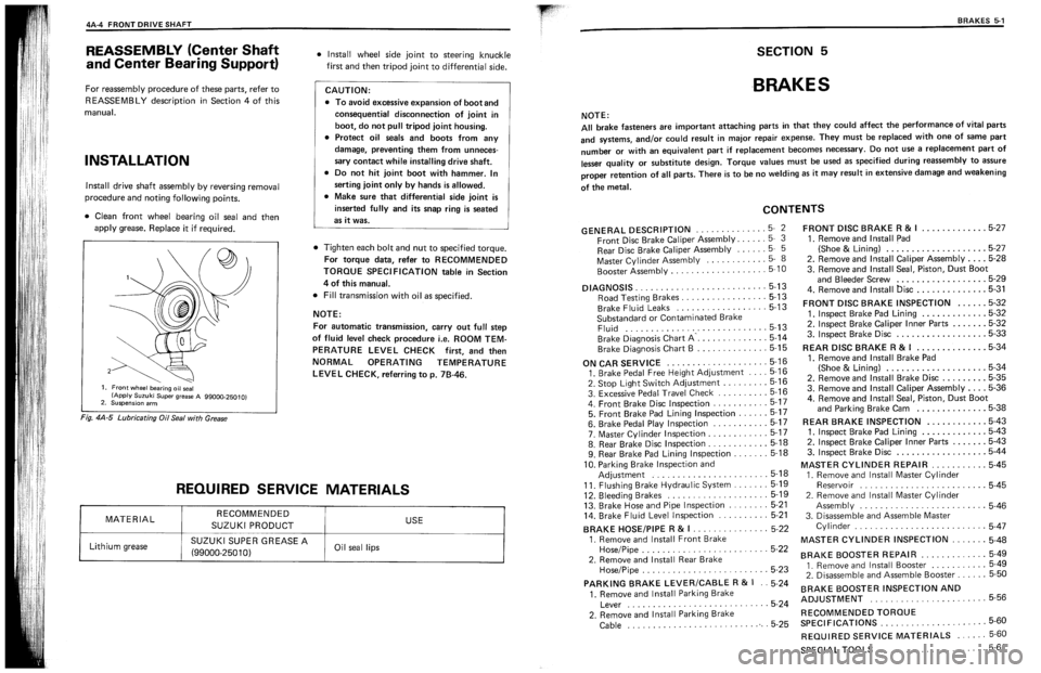 SUZUKI SWIFT 1989  Service Manual 