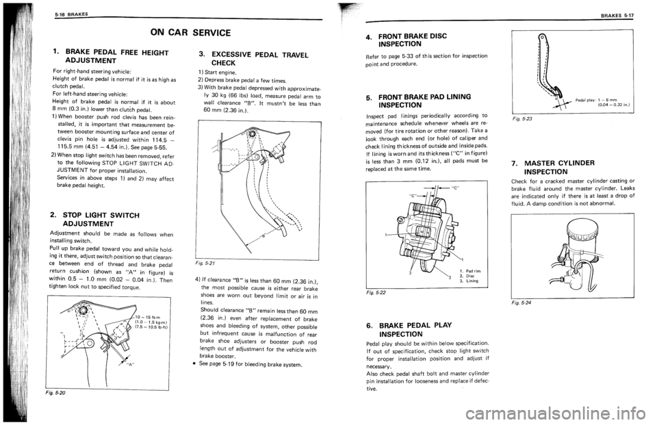 SUZUKI SWIFT 1989  Service Manual 