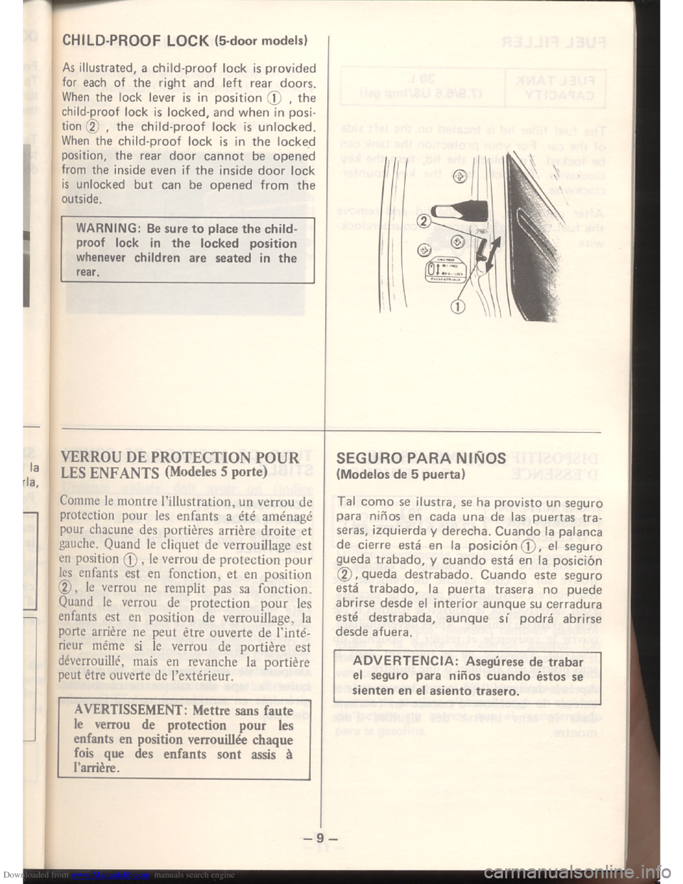 SUZUKI ALTO 1985 2.G Owners Manual Downloaded from www.Manualslib.com manuals search engine   