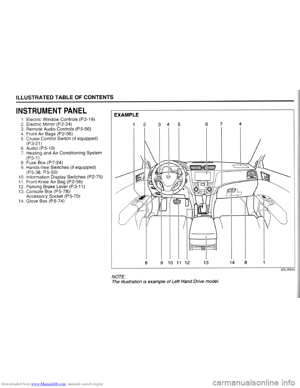 SUZUKI KIZASHI 2009 1.G Owners Manual Downloaded from www.Manualslib.com manuals search engine   