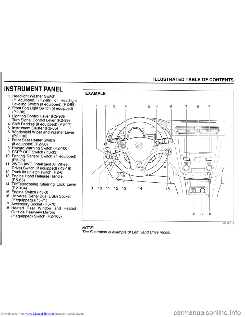 SUZUKI KIZASHI 2009 1.G Owners Manual Downloaded from www.Manualslib.com manuals search engine   