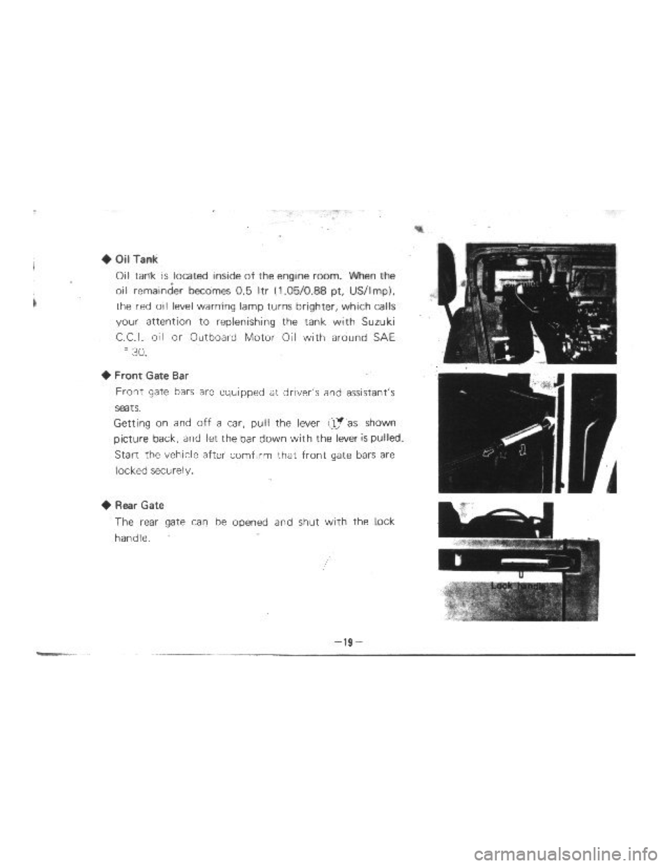 SUZUKI LJ10 1975 1.G Owners Manual 