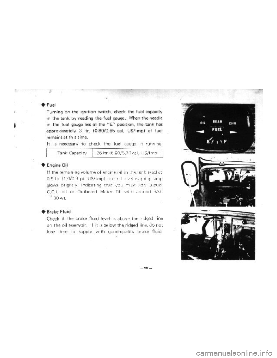 SUZUKI LJ10 1975 1.G Owners Manual 