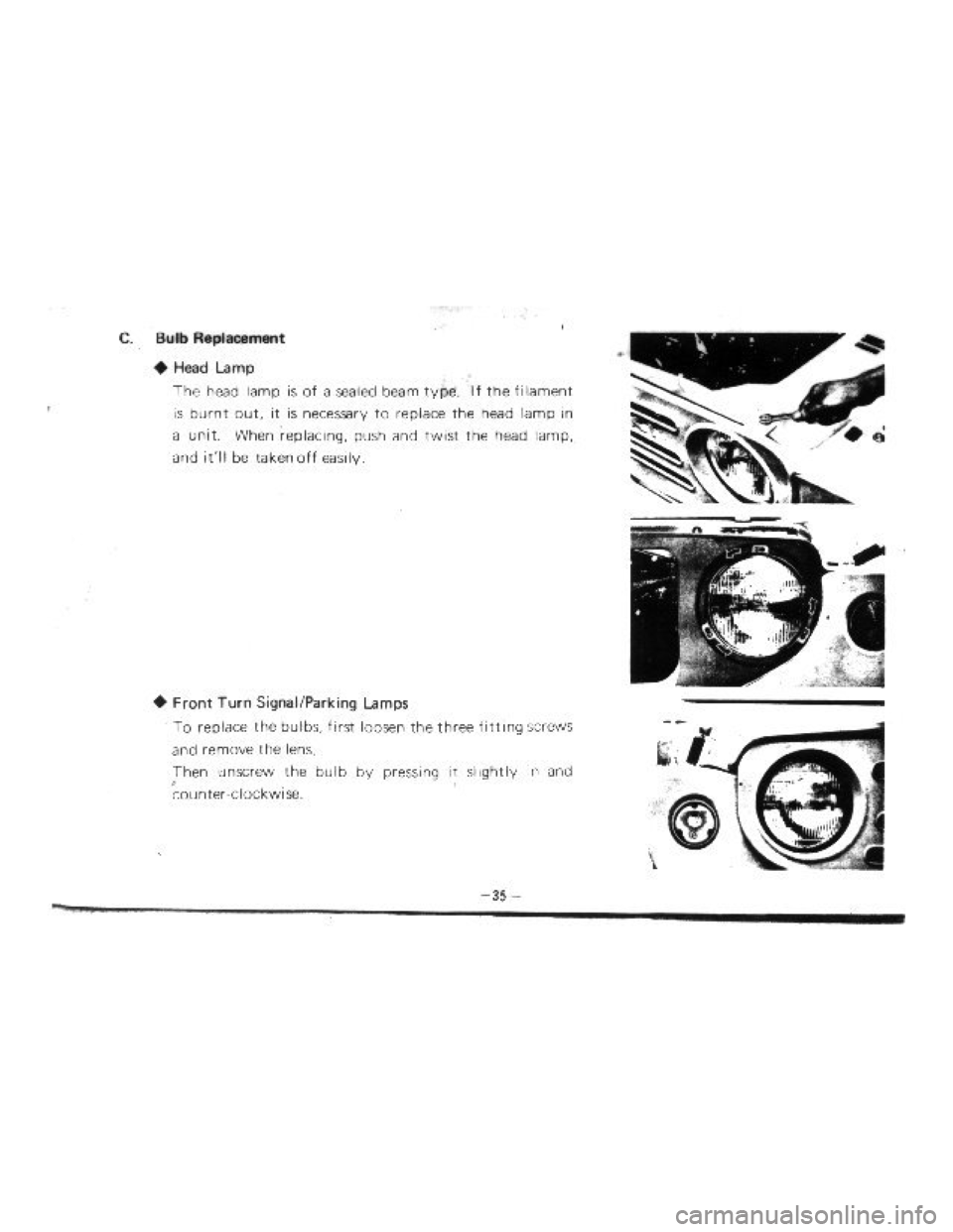 SUZUKI LJ10 1975 1.G Owners Manual 