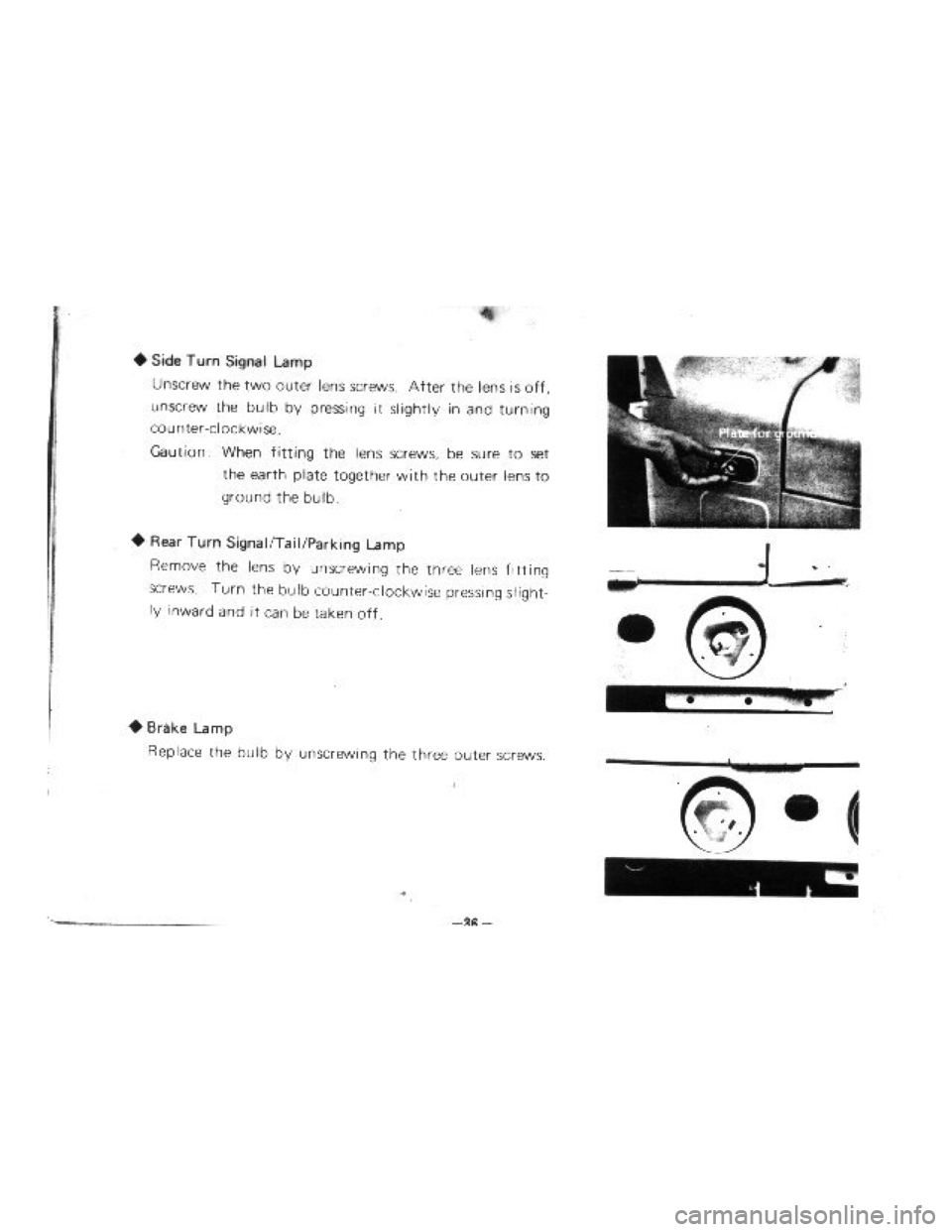 SUZUKI LJ10 1975 1.G Owners Manual 