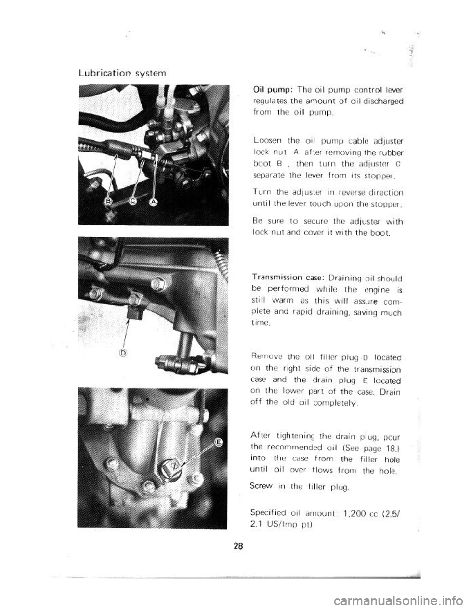 SUZUKI LJ20 1975 1.G Owners Manual 