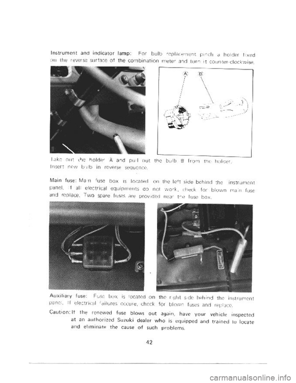 SUZUKI LJ20 1975 1.G Owners Manual 