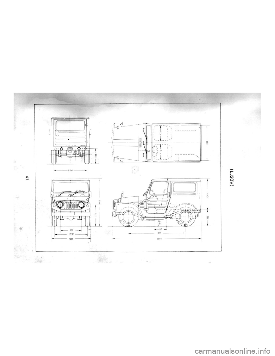 SUZUKI LJ20 1975 1.G Owners Manual 