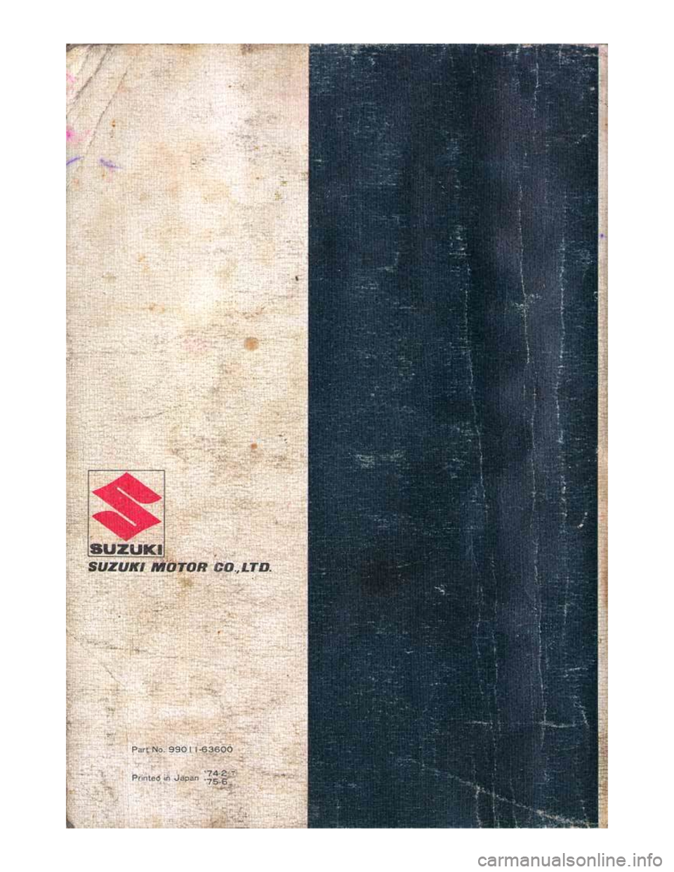 SUZUKI LJ50 1975 1.G Owners Manual 