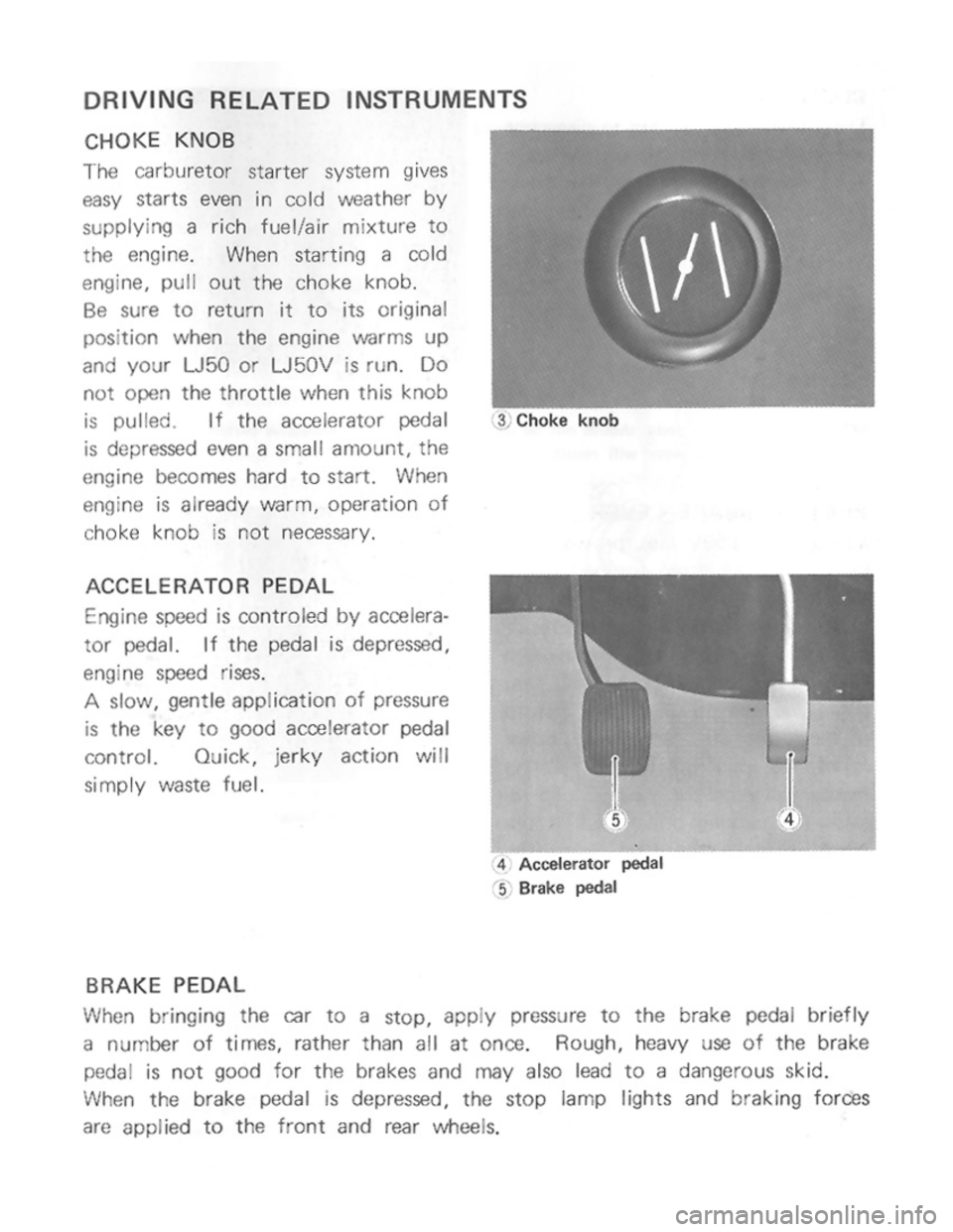 SUZUKI LJ50 1975 1.G Owners Manual 